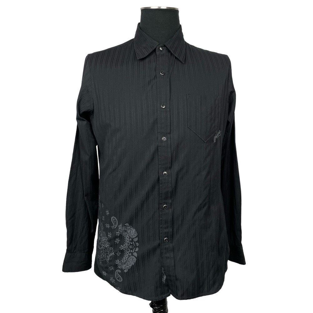 Billabong‎ Slim Fit Black Paisley Print Shirt - Men’s M
